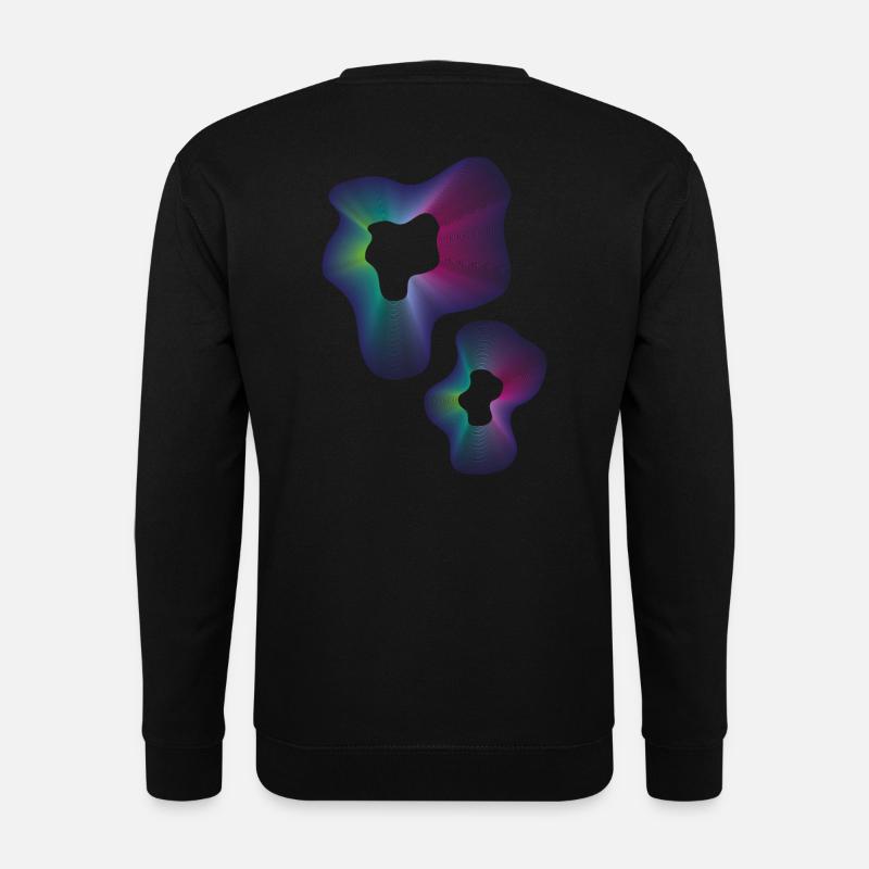 Abstract neon pattern - Unisex Sweatshirt - black