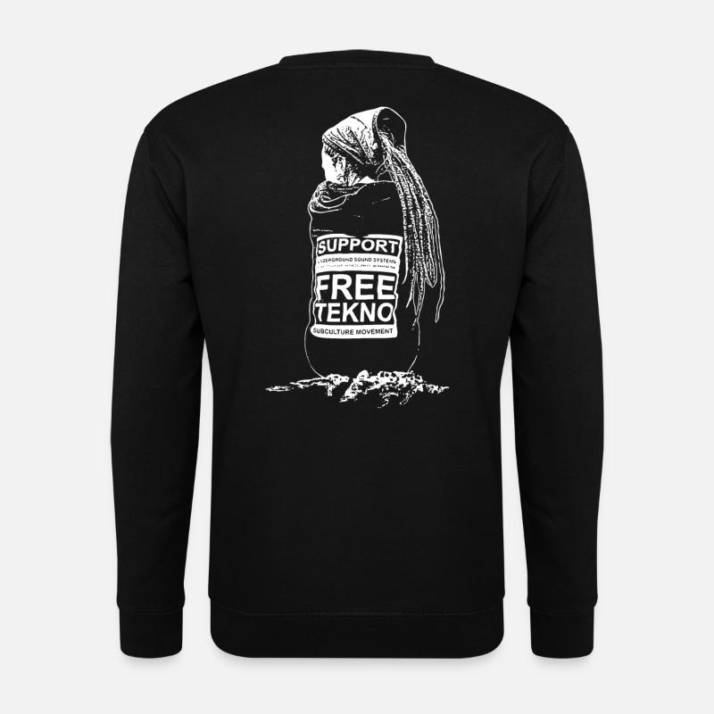 support freetekno - Unisex Sweatshirt - black