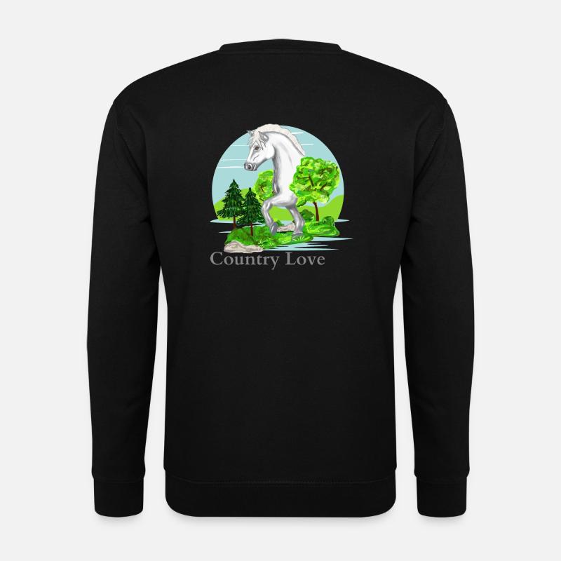 Country Love - Unisex Pullover - Schwarz