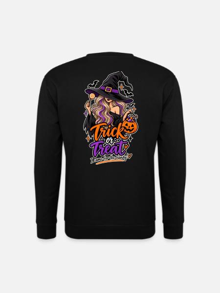 ⚫ Trick or Treat - I came for the Candy - Blond - Unisex Pullover - Schwarz