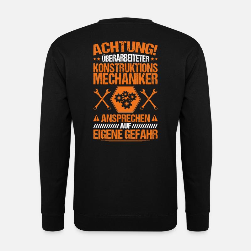 Construction Mechanic Revised Gift - Unisex Sweatshirt - black