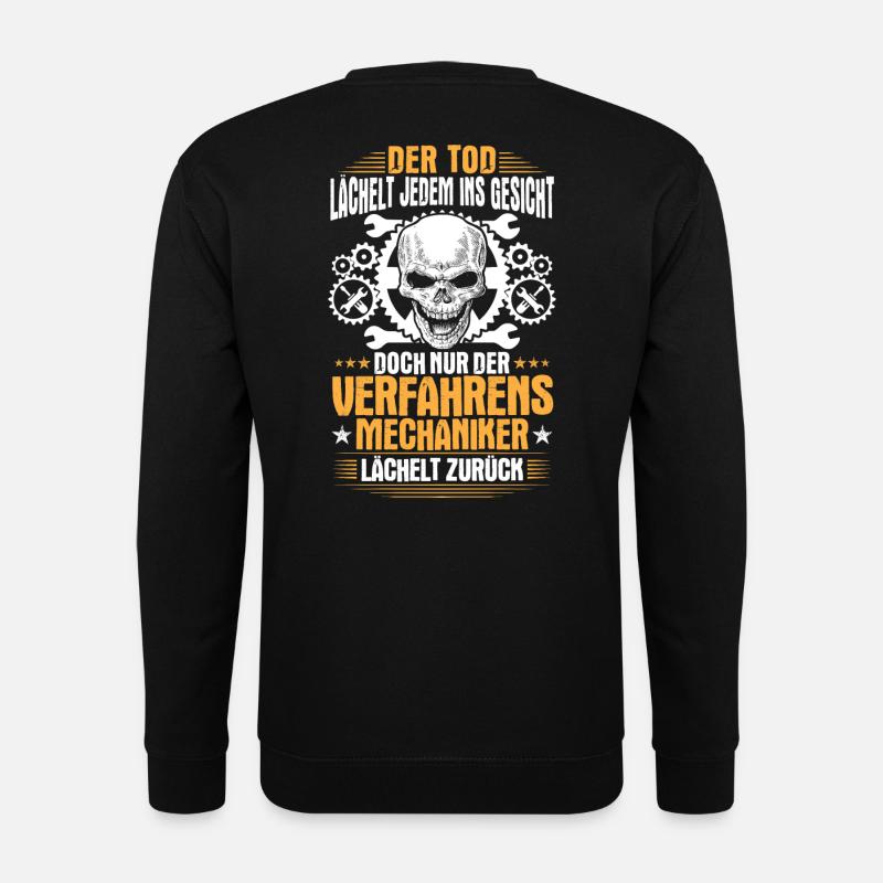 Verfahrensmechaniker Lächeln Geschenk Geschenkidee - Unisex Pullover - Schwarz