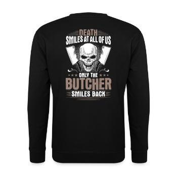 Butcher Butcher Butcher Butcher Butcher - Unisex Sweatshirt - black - Back - Alina (178cm)