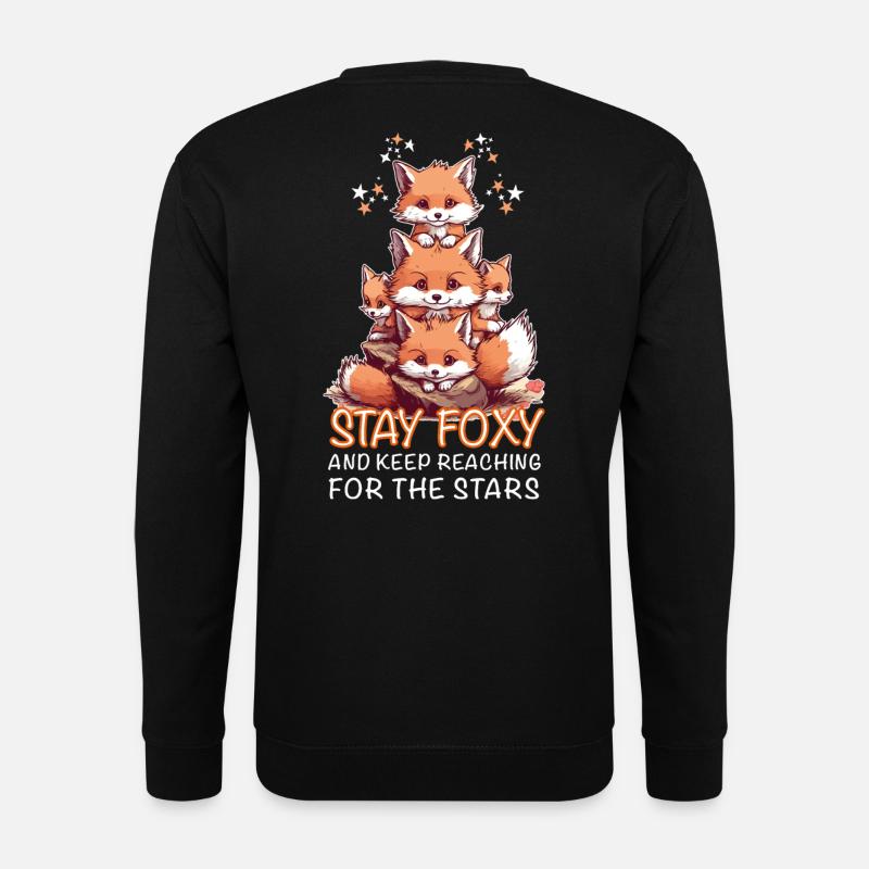 Les renards mignons restent renards - Sweat-shirt Unisexe - noir