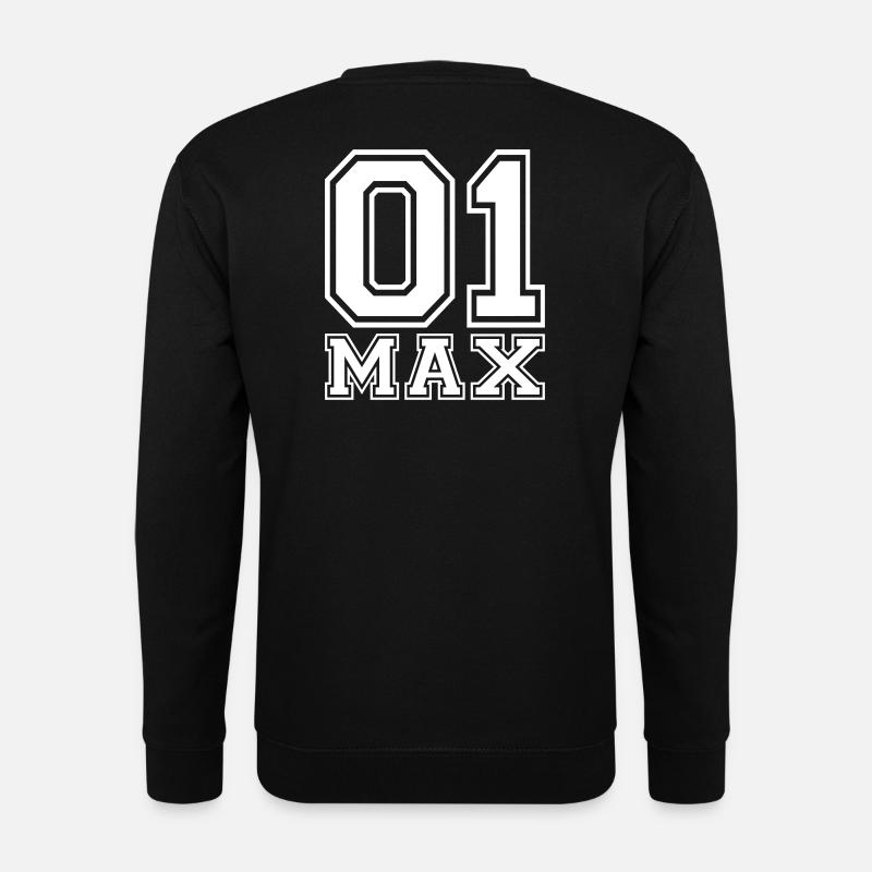 Max - Nom - Sweat-shirt Unisexe - noir