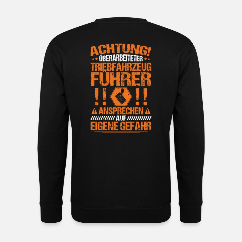 Triebfahrzeugführer/Lokführer/Eisenbahner/Geschenk - Unisex Pullover - Schwarz