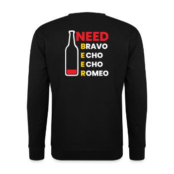 Lust for Life Bottle Design - Unisex Sweatshirt - black - Back - Alina (178cm)