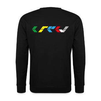 CREW clapperboard style - Unisex Sweatshirt - black - Back - Alina (178cm)