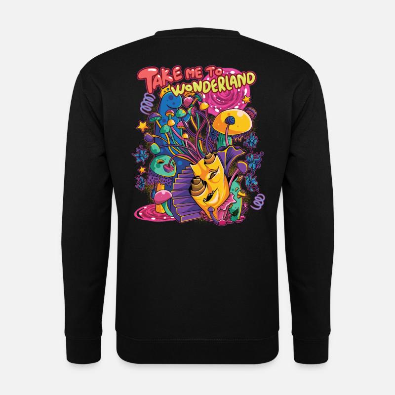 Take me to wonderland - Unisex Pullover - Schwarz