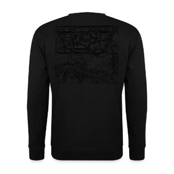 Heart Chaos Black - Unisex Pullover - Schwarz - Hinten - Michal (187cm)