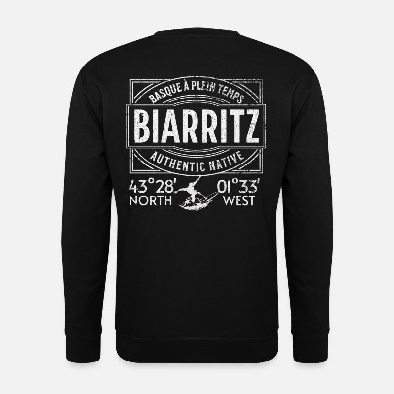Authentischer Ureinwohner von Biarritz - Unisex Pullover - Schwarz