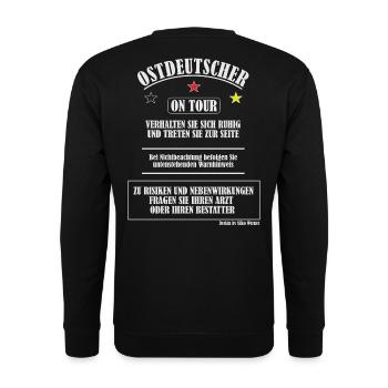 Motiv Ostdeutschland / Geschenke für Ossis - Unisex Pullover - Schwarz - Hinten - Alina (178cm)