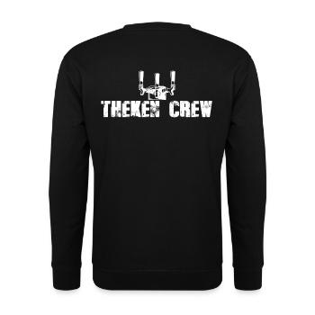 Zapfhahn Theken Crew - Unisex Pullover - Schwarz - Hinten - Alina (178cm)
