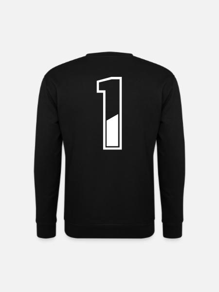 1 Jahre Trikot Nummer 1 T-shirt Nummer 1 - Unisex Pullover - Schwarz