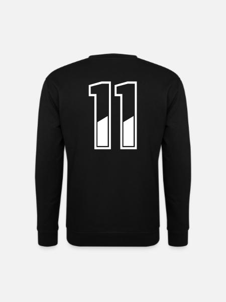 11 Jahre Trikot Nummer 11 T-shirt Nummer 11 - Unisex Pullover - Schwarz