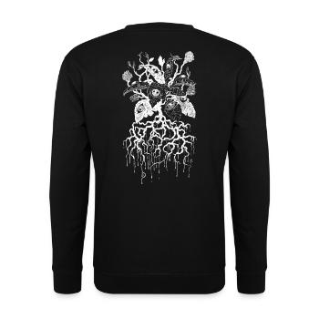 Pétales de la Vision - Sweat-shirt Unisexe - noir - Dos - Alina (178cm)