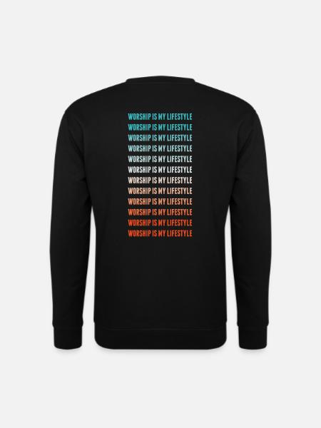 Tilbedelse er min livsstil - Unisex sweater - sort