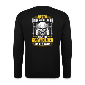 Scaffolding Scaffolding Scaffolder Gift - Unisex Sweatshirt - black - Back - Alina (178cm)