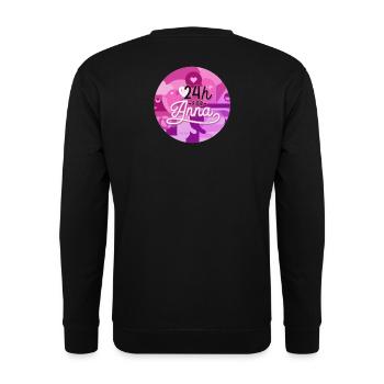 24h for Anna - Unisex Sweatshirt - black - Back - Alina (178cm)