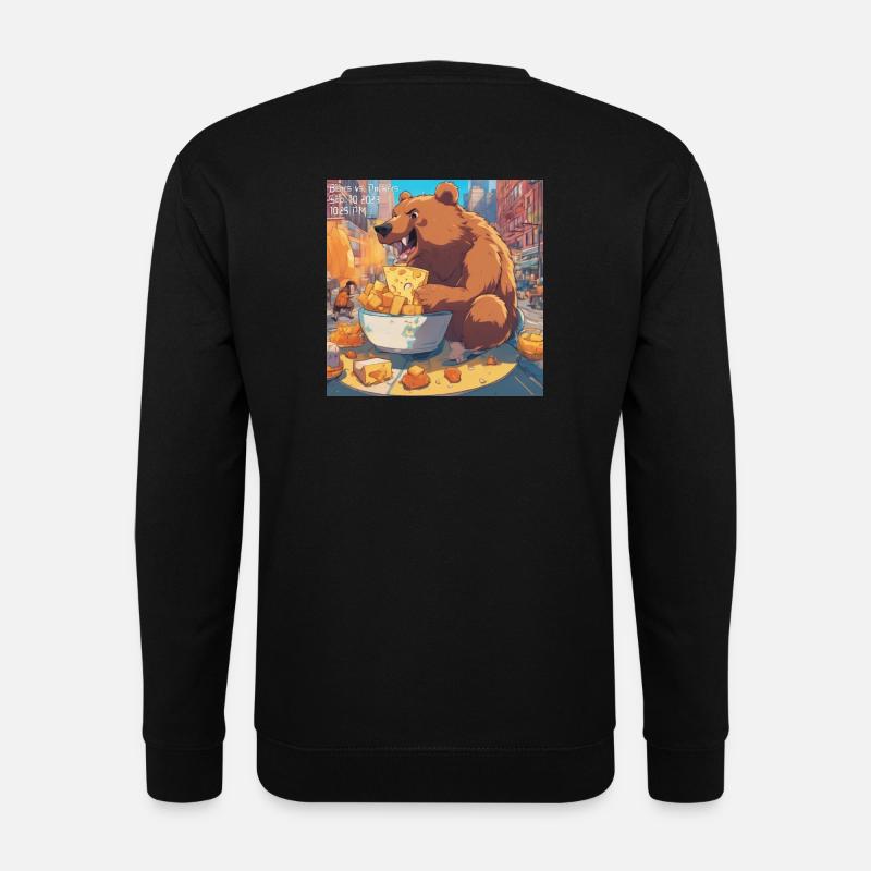 Bears Themed Design - Unisex Sweatshirt - black