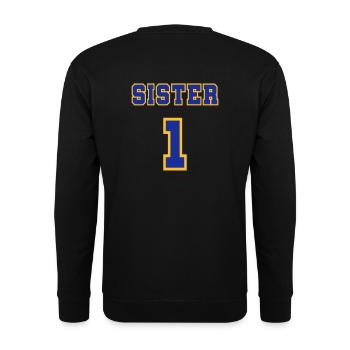 Sister 1 - Unisex Sweatshirt - black - Back - Alina (178cm)
