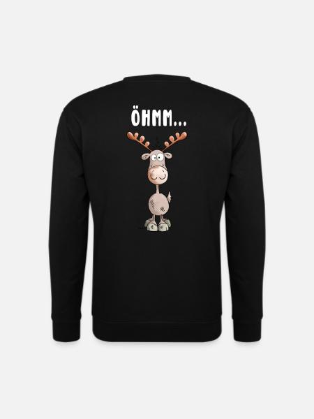 Öhmm Elch - Unisex Pullover - Schwarz