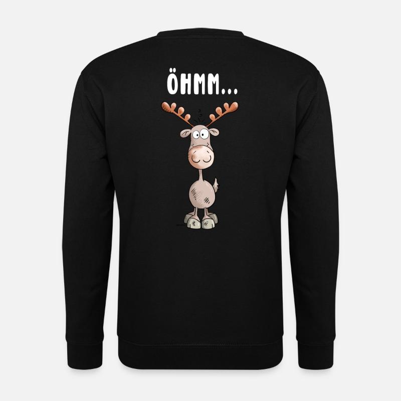Öhmm Elch - Unisex Pullover - Schwarz