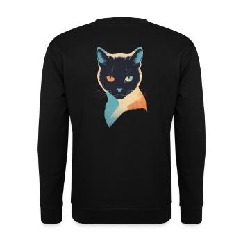 Cat's Eyes: Explosion of Colour - Unisex Sweatshirt - black - Back - Alina (178cm)