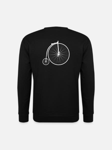 grand bi (motif blanc) - Sweat-shirt Unisexe - noir