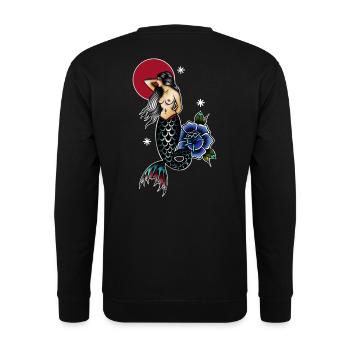Sirène - Sweat-shirt Unisexe - noir - Dos - Alina (178cm)