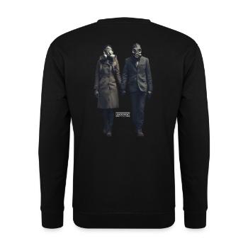 Liebe - Unisex Pullover - Schwarz - Hinten - Michal (187cm)