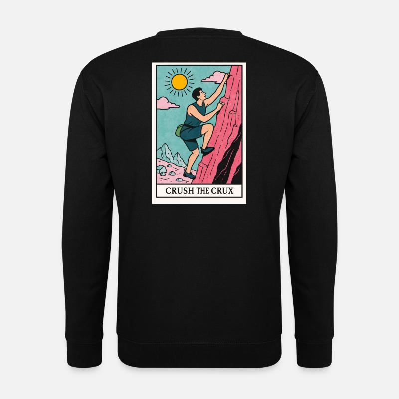 Abenteuerliches Boulder Motiv - Unisex Pullover - Schwarz