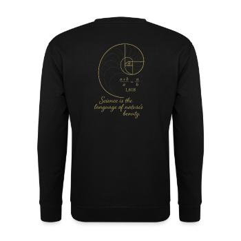 Golden Ratio - Unisex Sweatshirt - black - Back - Alina (178cm)