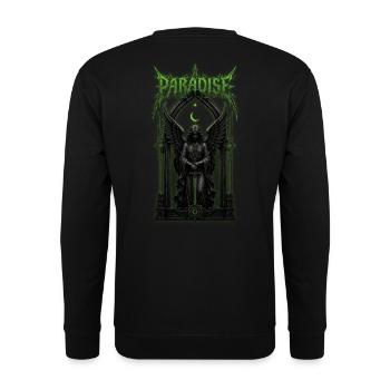 Gothic Angel Dark Paradise Metal - Unisex Sweatshirt - black - Back - Michal (187cm)