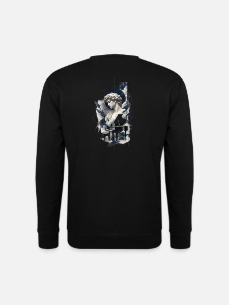 Ästhetische Klavierkunst - Unisex Pullover - Schwarz