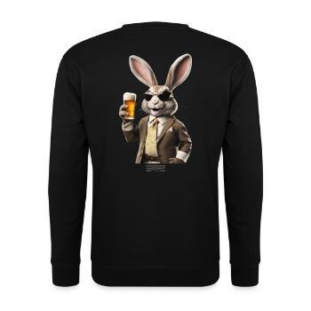 Hasi - Unisex Pullover - Schwarz - Hinten - Alina (178cm)