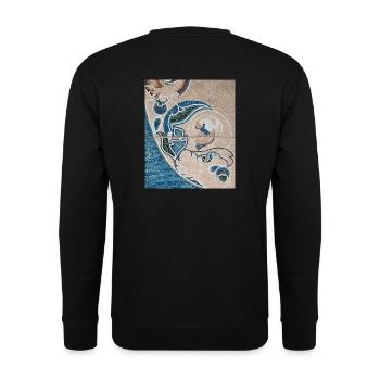Painting - Unisex Sweatshirt - black - Back - Alina (178cm)