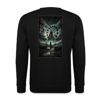 Abandoned Amusement Park - Unisex Sweatshirt - black - Back - Alina (178cm)