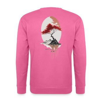 Île asiatique - Sweat-shirt Unisexe - rose - Dos