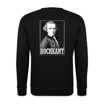 Kant Philosoph Meme Studium Nerd Geschenk Kreativ - Unisex Pullover - Schwarz - Hinten - Alina (178cm)