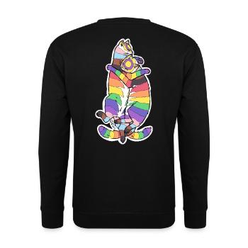 Wir haben einander. - Unisex Pullover - Schwarz - Hinten - Michal (187cm)