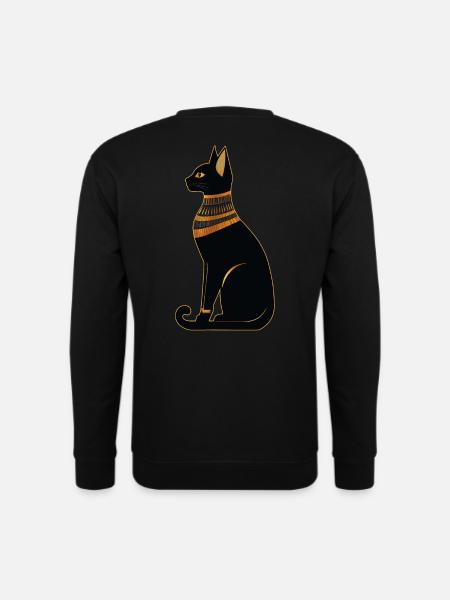 Chat égyptien - Sweat-shirt Unisexe - noir