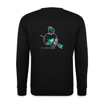 Skull Apple mauve - Sweat-shirt Unisexe - noir - Dos - Alina (178cm)
