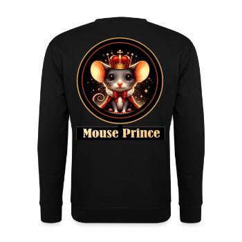 Maus Prinz Königsmagie - Unisex Pullover - Schwarz - Hinten - Alina (178cm)
