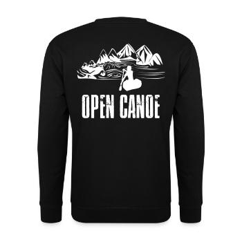 open canoe - Unisex Sweatshirt - black - Back - Alina (178cm)