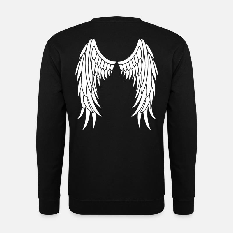 Flügel Engel Engelsflügel Geschenk - Unisex Pullover - Schwarz