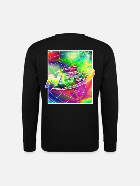 Nerf Rainbow Square Logo - Unisex Sweatshirt - black