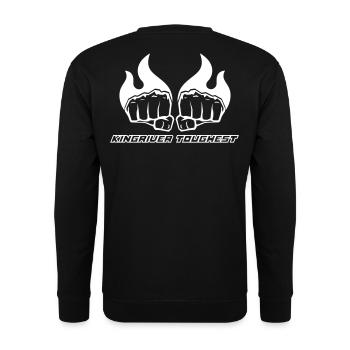 Kingriver Toughest - Unisex Pullover - Schwarz - Hinten - Alina (178cm)