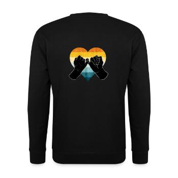 Friendship - Unisex Sweatshirt - black - Back - Alina (178cm)