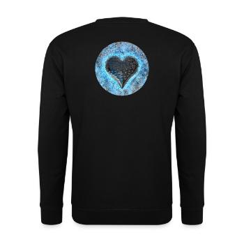 Glowing Heart /Spirit-Soul Collection - Unisex Sweatshirt - black - Back - Alina (178cm)